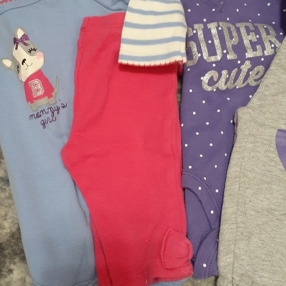 Girls 0-3mth long sleeve pant sets - Picture 5 of 5